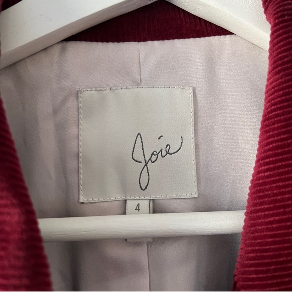 JOIE Markina Blazer In Velvet Blackberry Size 4 - Picture 5 of 9